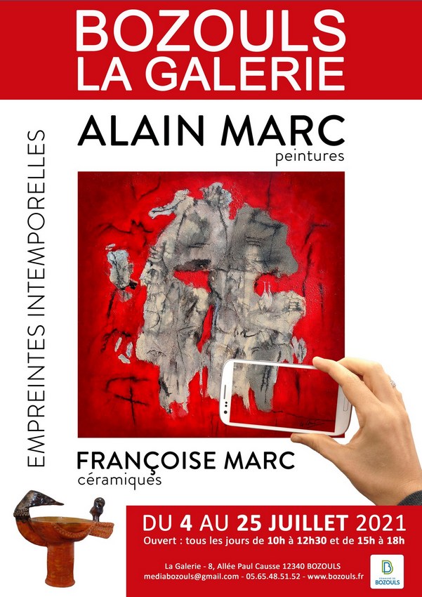 L'affiche de l'esposition Françoise et Alain MARC