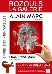 Affiche exposition  Alain MARC
